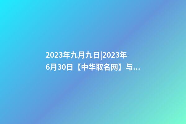 2023年九月九日|2023年6月30日【中华取名网】与杭州XXX餐-第1张-公司起名-玄机派